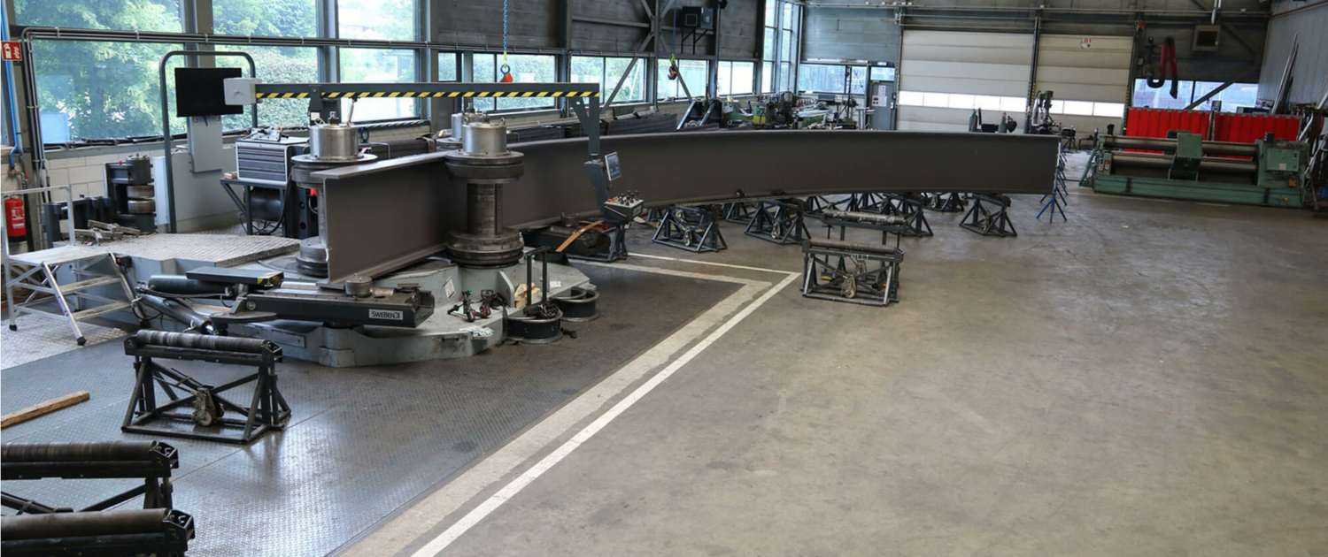 Stabikon Heb-800 gebogen über die schwache Achse für eine Großtankunterkonstruktion